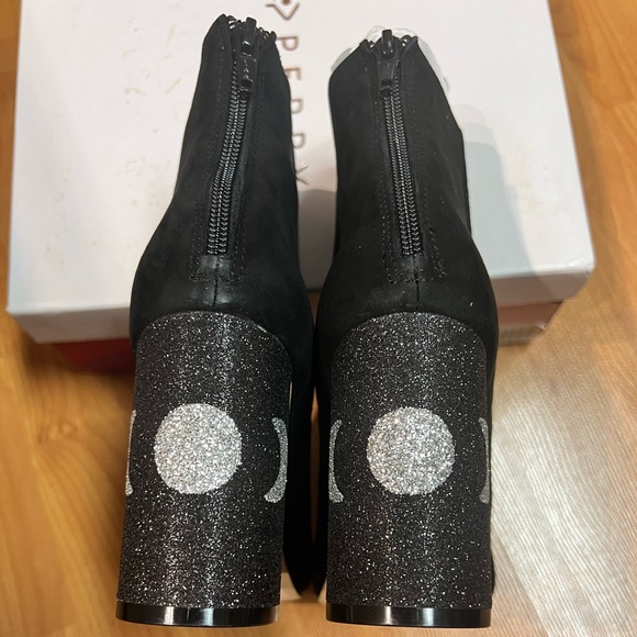 New in Box Katy Perry The Mayari *Suede Ankle Boot (Size 7.5) Black - Picture 7 of 13